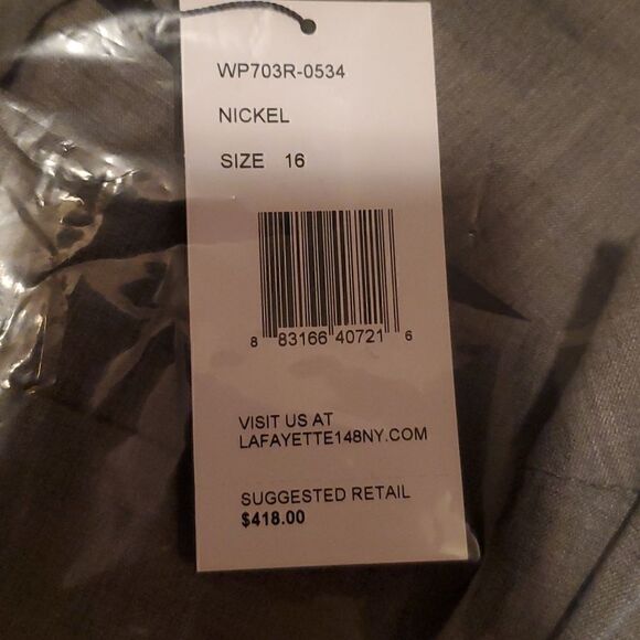 LAFAYETTE 148 NEW YORK Plus (size) Barrow Wool-Blend Pant - Picture 6 of 6